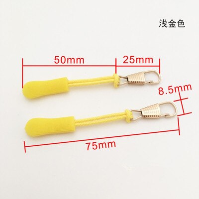 5 kpl irrotettava metallinen vetoketjun vedin vaihto vetoketjun liukusäätimet pää vetoketjun korjaussarjat vetoketjun vetokieleke laukku matkalaukku reppuun: H