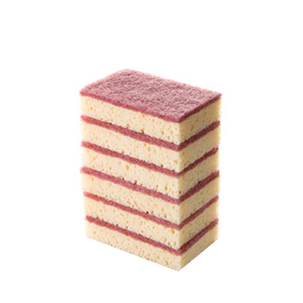 Éponge de nettoyage en Fiber de noix de coco, 6 pièces, épurateur de cuisine, vaisselle anti-rayures, à base de plantes, pour Pot, poêle, biodégradable Hom R3o1: A