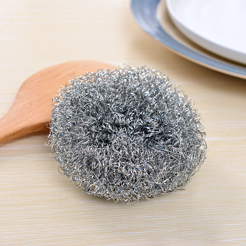Brosse à vaisselle en laine acier inoxydable | Acier inoxydable, laine vaisselle à laver, ustensiles de cuisine, ménagère boule de nettoyage en métal