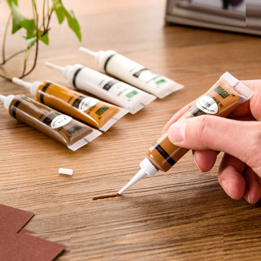 Neue Möbel Reparatur Farbe Feste Holz Reparaturlackierung Einfügen Boden Möbel kratzen Schnelle Entferner Schwarz Nussbaum Reparatur Farbe Stift