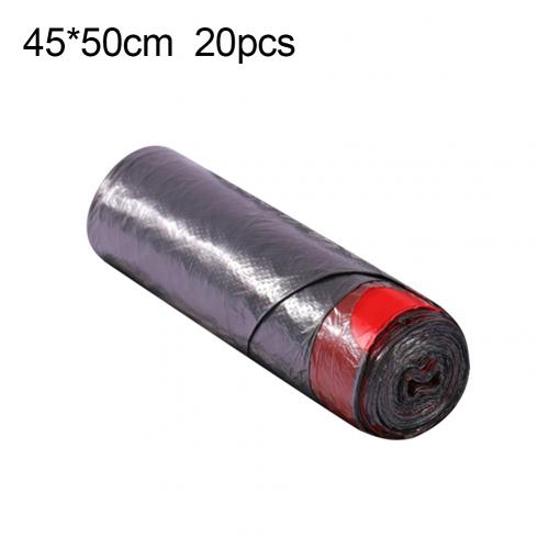 1 Roll Disposable Large Garbage Bag Home Kitchen Drawstring Trash Rubbish Pouch Convenient Environmental Waste Bags Storage: Black2