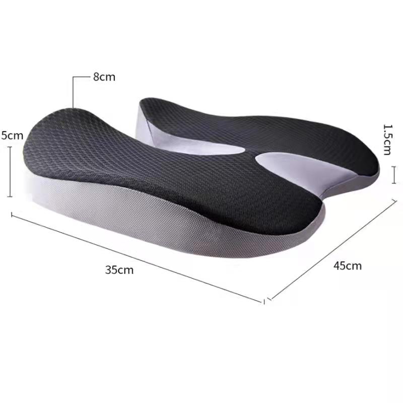 Premium Car Memory Foam Seat Cushion for Back Pain Coccyx Orthopedic Comfort Office Chair Seat Cushion Car Pillows Seat Set