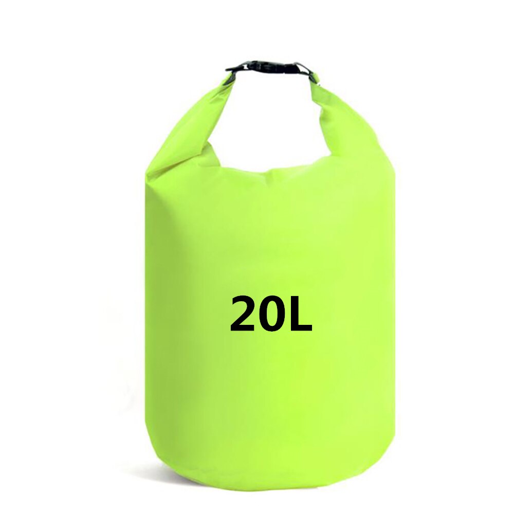 Bolsas impermeables para acampar, Rafting, almacenamiento a prueba de polvo, fundas deportivas, bolsa impermeable con gancho ajustable para exteriores, 10L/20L: Rojo