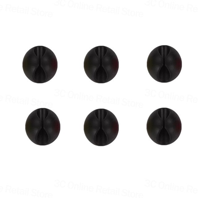 Enrouleur de câble organiseur de câbles, Clip de câble bureau organisateur de câbles USB Table sécurisée: Black 6