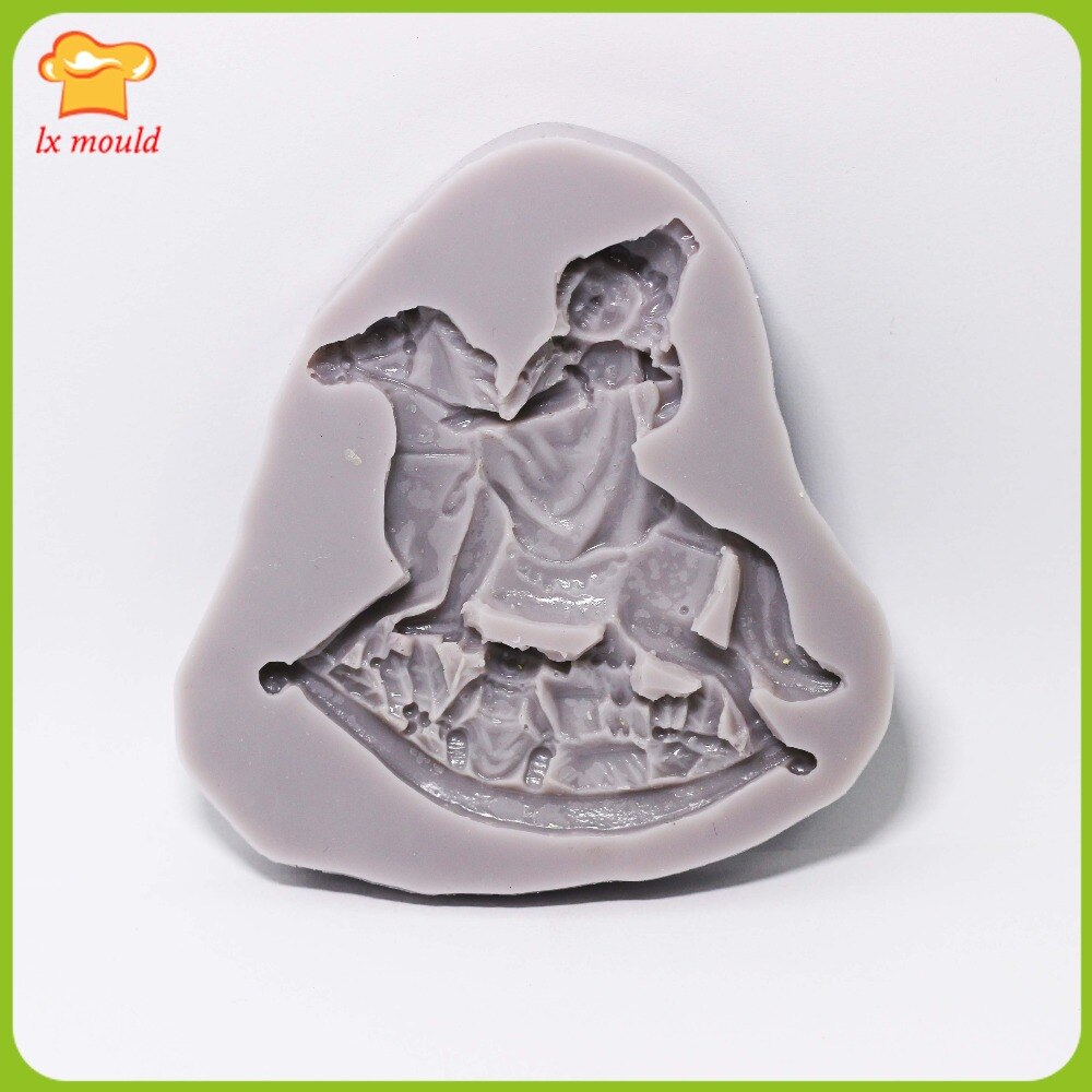 Baby trojanske heste serie silica sukker kage form ruan ler form bagning kage dekoration form