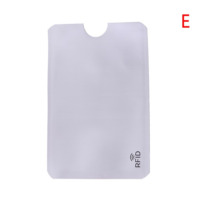 10PCS Credit Card Protector Secure Sleeve RFID Blocking ID Holder Foil Shield ID Card holder Badges Passport: E