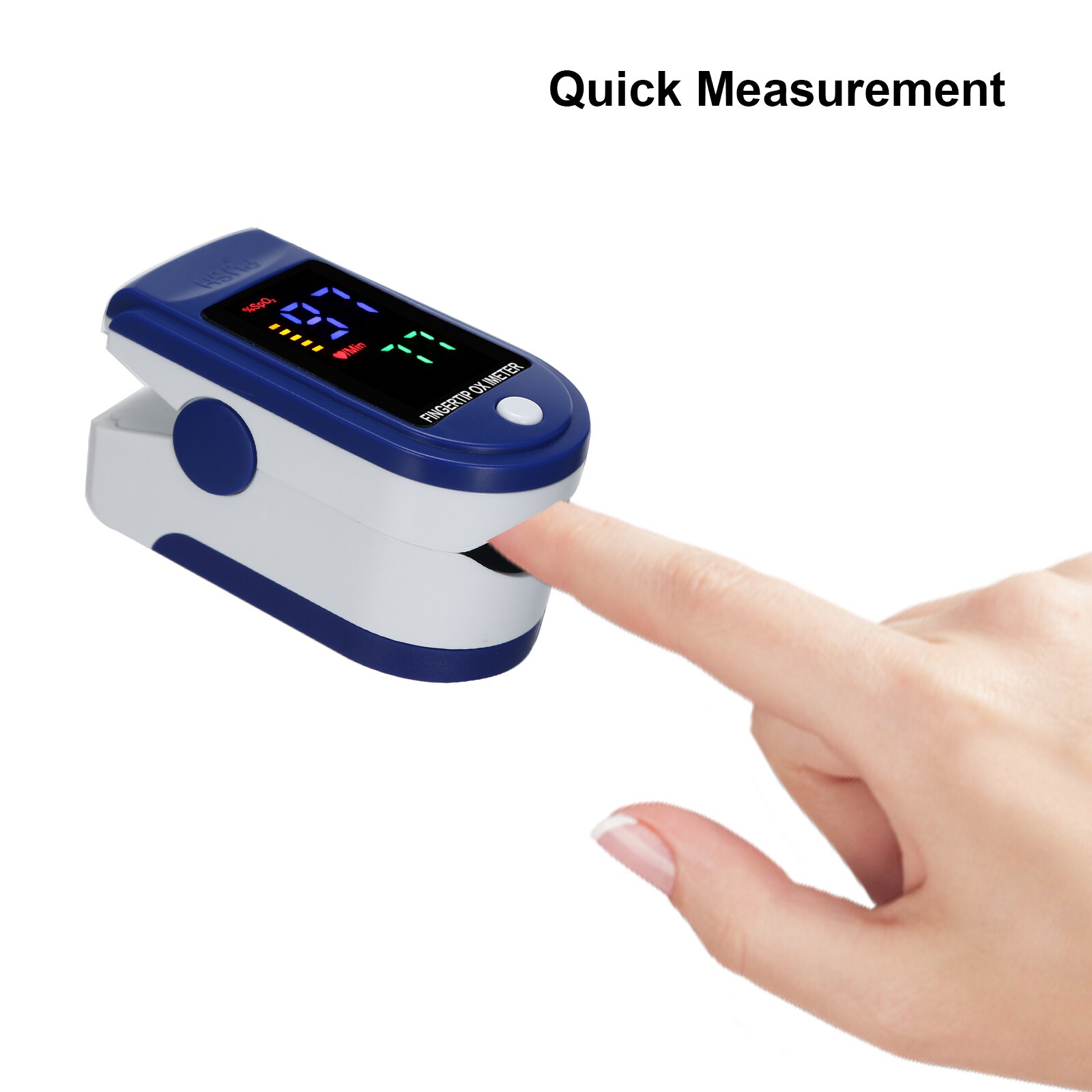 Mini Oksymetr Vingertop Pulse Oximeter Polsslag Bloeddrukmeter Bloedzuurstofverzadiging Monitor Oled-scherm Оксиметр