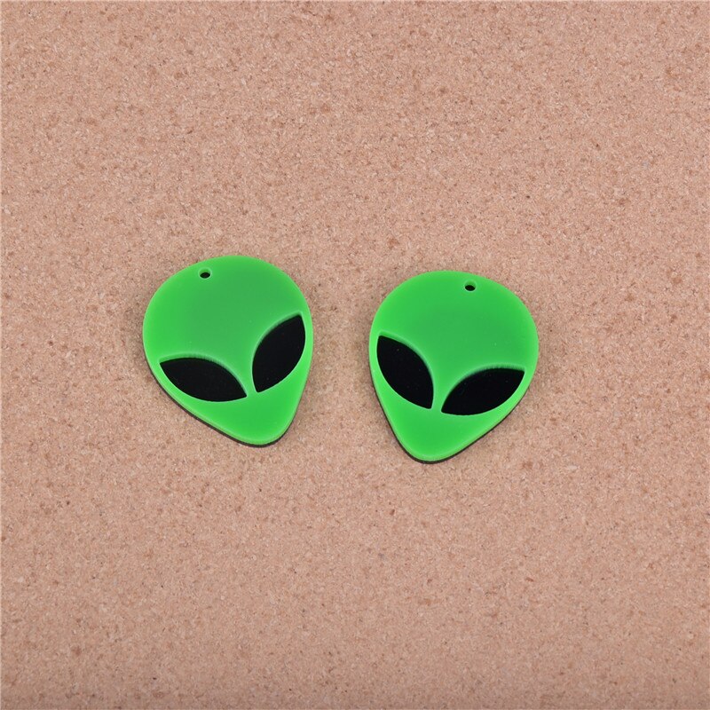 10pcs/pack Alien Arcylic Charms Earring Bracelet DIY Jewelry Making