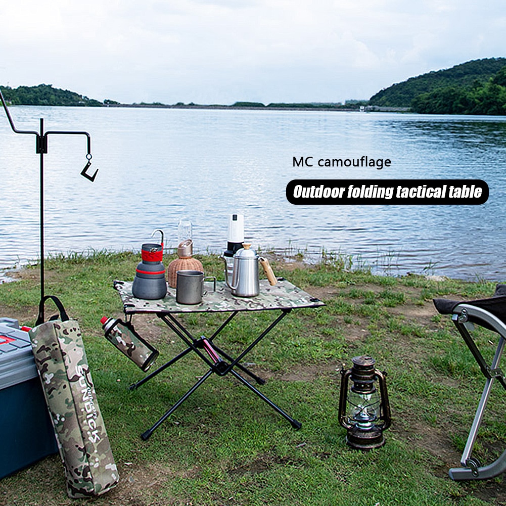 Kannettava kokoontaitettava retkipöytä ulkokalusteet tietokonepöydät piknik alumiiniseoksesta valmistettu erittäin kevyt kokoontaitettava työpöytä juhliin