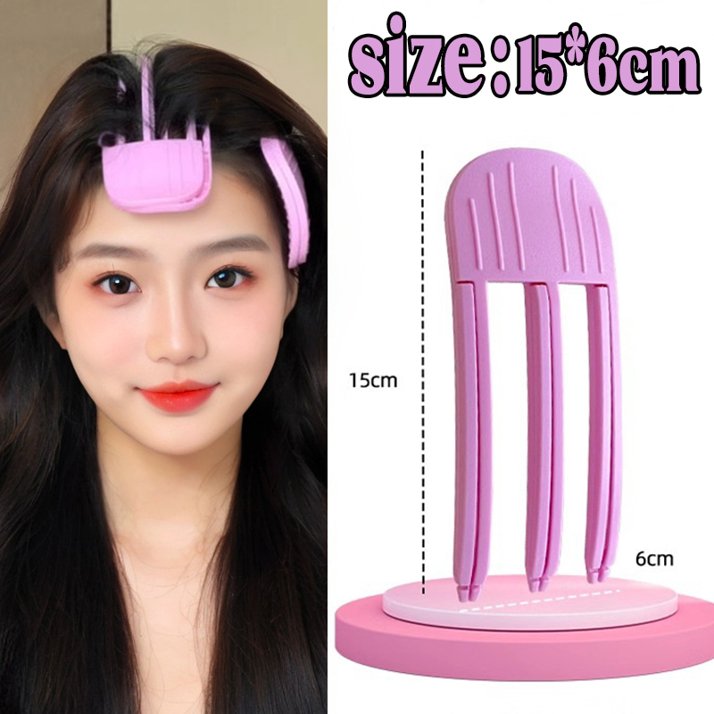 Fluffy Hair Roots Clips Comb Lazy Hair Top Styling Curling Barrel Portable Korean Hairs Clip Volume Wind Sculpting Comb: Red
