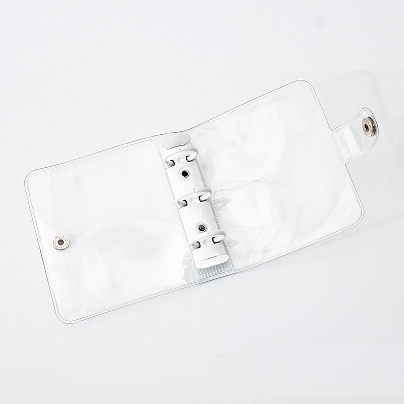 Kawaii Mini Loose- Leaf Notebooks 3 Holes Dairy Paper Refills Spiral Binder Planner Cute Pager Dairy Weekly To Do Planner: WHITE