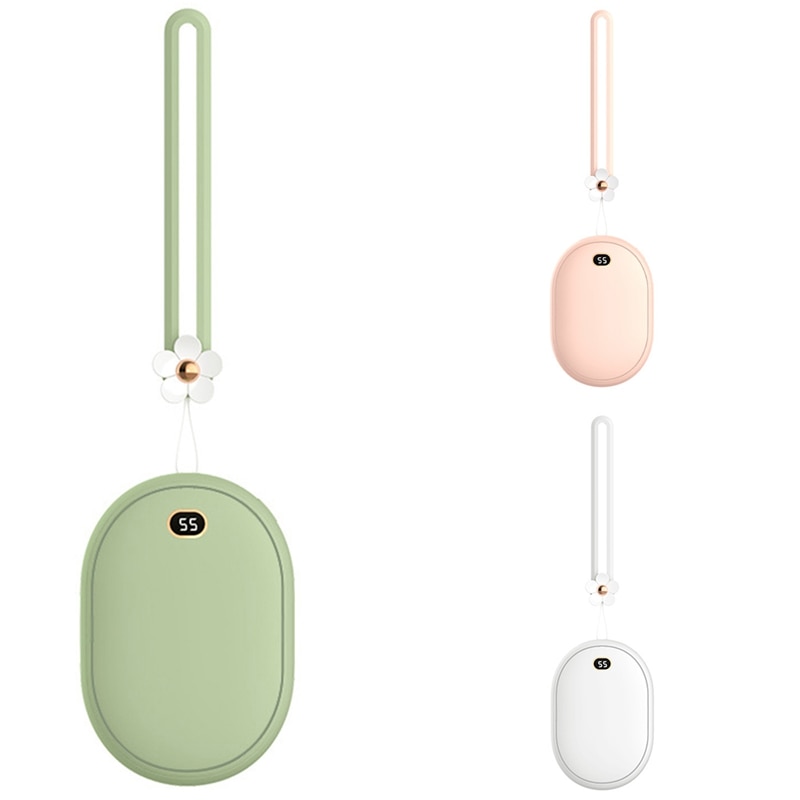 Portable USB Rechargeable Mini Heater with Temperature Display Travel Warmer Winter Hand Warmer