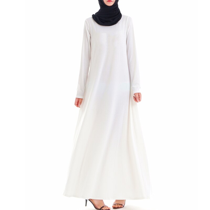 Indeni almindelig arabisk abaya tyrkiet pakistansk hijab muslimsk kjole vestidos islamisk tøj tesettur elbise robe musulmane longue
