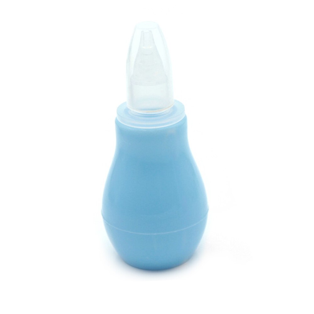 Creatieve Pasgeboren Baby Zachte Siliconen Neus Aspirator Peuter Babysnuiter Baby Snot Vacuüm Sucker Soft Tip Cleaner Care: Blue