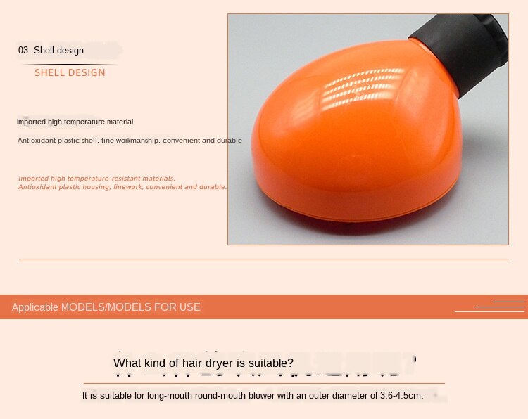 Travel Size Universal Hair Care Blow Diffuser With Finger For Hair Dryer