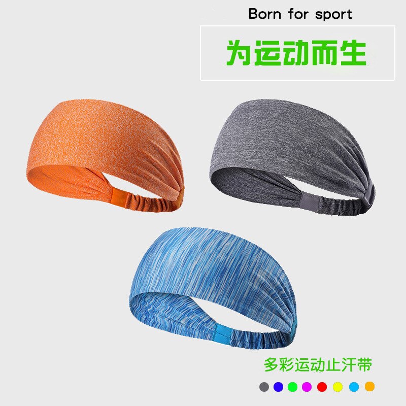 1Pcs Absorberende Fietsen Yoga Sport Zweet Hoofdband Mannen Zweetband Voor Mannen En Vrouwen Yoga Haarbanden Hoofd Zweet Bands sport Veiligheid