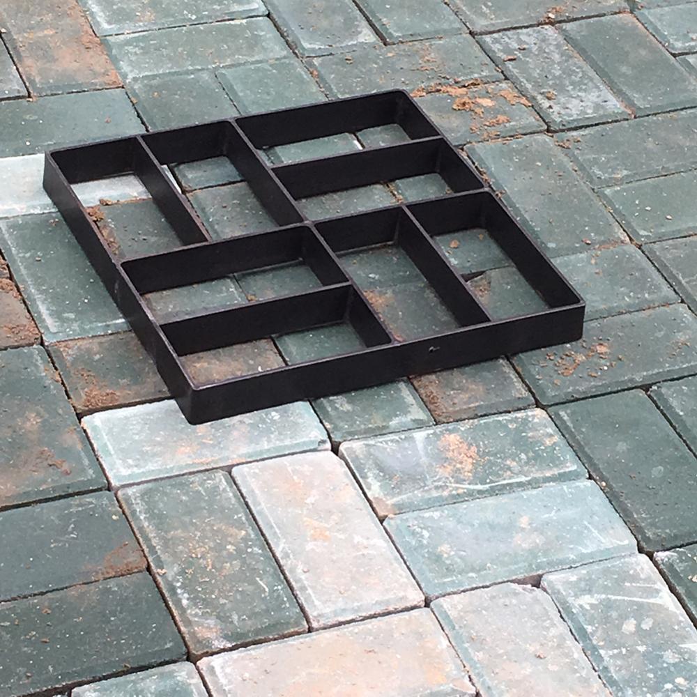 Plastic Path Maker Garden Pavement Mold Garden Stone Road Concrete Molds DIY Manually Paving Building Tool
