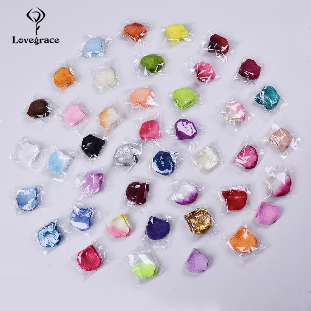 Lovegrace wedding accessories rose petals silk rose wedding scene decoration petals Love shape display petals 10*100 pieces/pack
