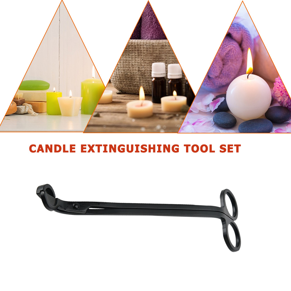 Candle Wick Trimmer Stainless Steel Aromatherapy Candle Scissor Oil Lamp Trim Durable Traceless Cutter Snuffer Tool Hook Clipper