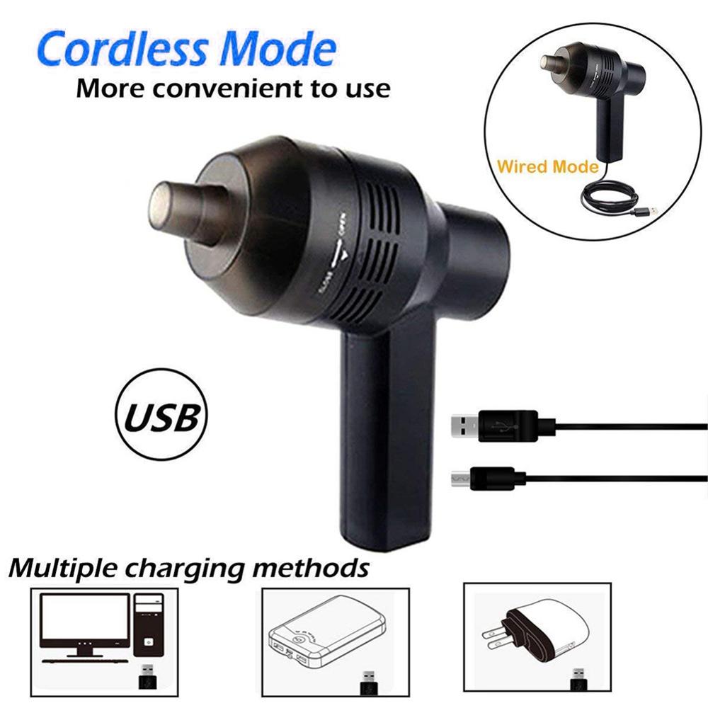 Aspirador de teclado portátil Mini, de mano, USB, para ordenador portátil, PC, Herramientas de limpieza de ordenador, Mini USB