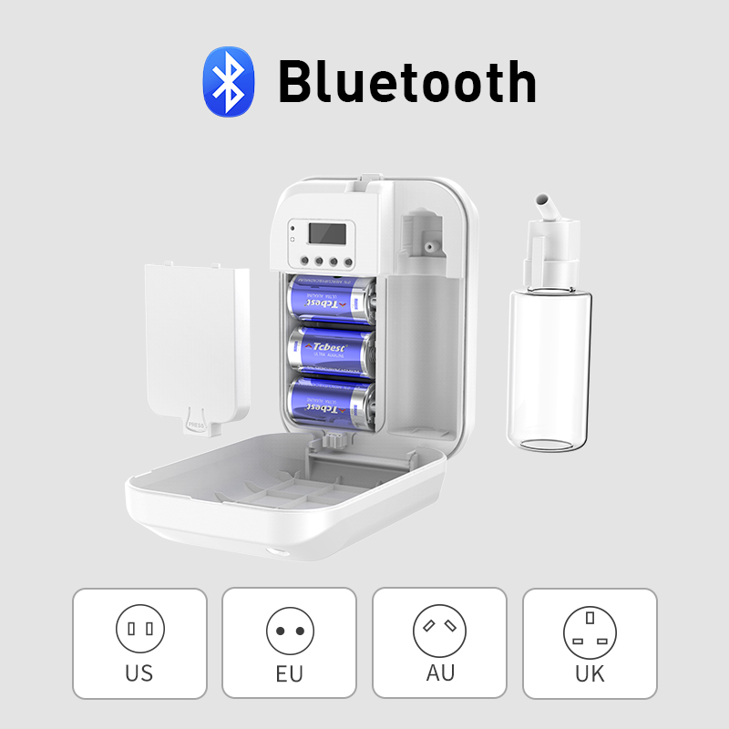 NAMASTE Professionele Geurverspreider 300m3 Geurverspreider Elektrische Aromati Oasis 150ML Essentiële Olie Capaciteit Luchtverfrisser: Donkergrijs