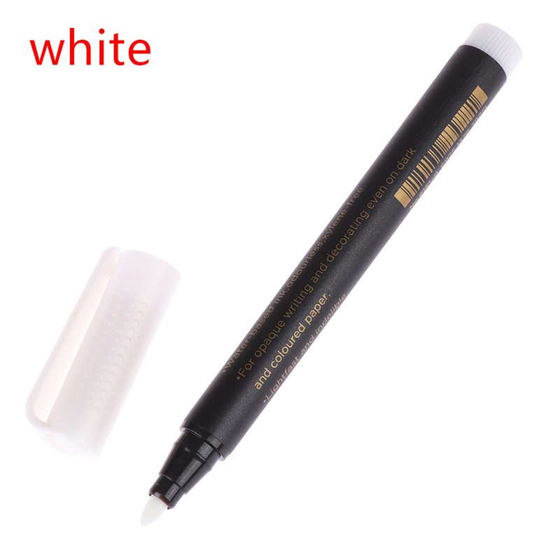 Marker pen glitter paint marker for card making calligraphy arts DIY supplies Metallic Permanent Paint Markers Birthday: White