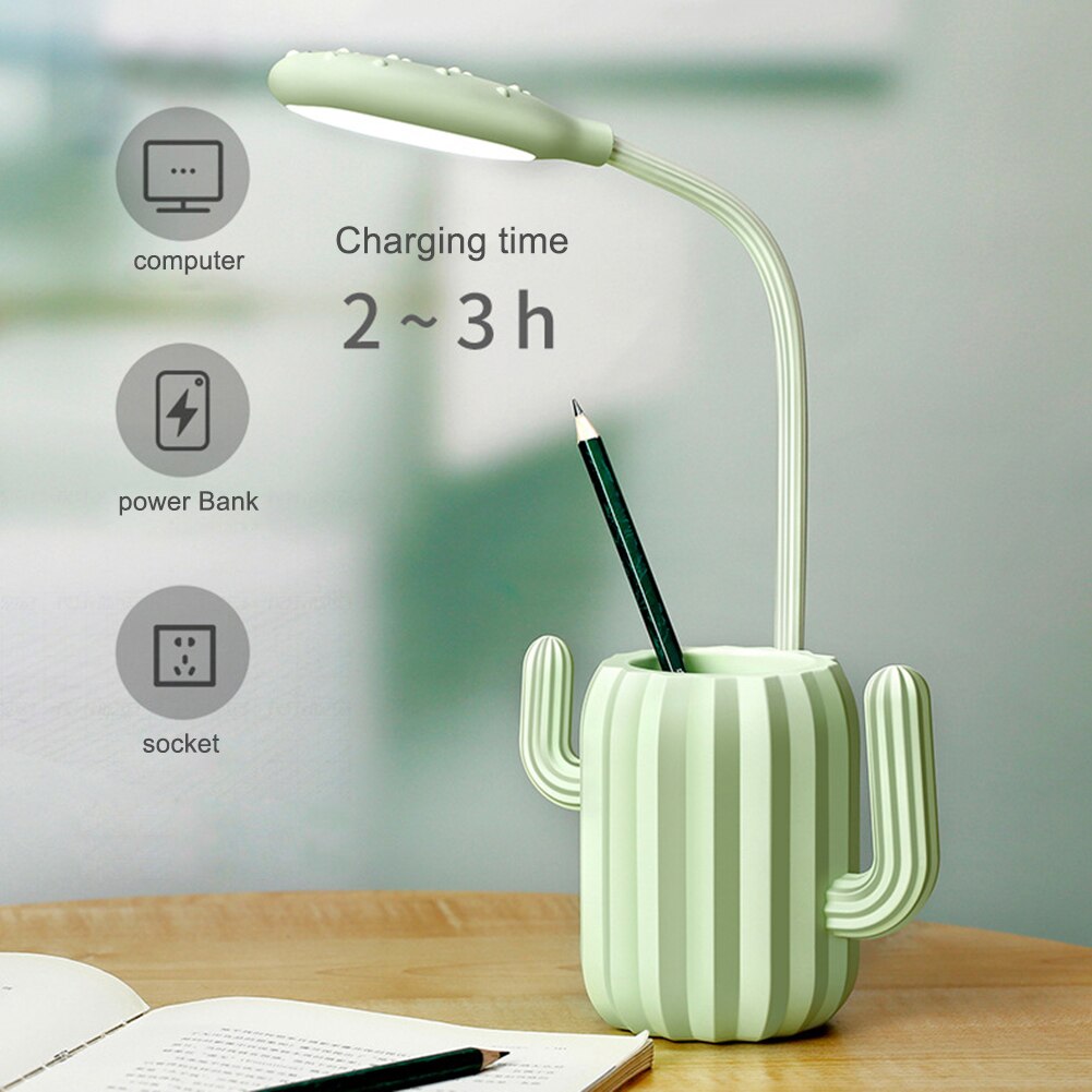 LED Rechargeable table USB lampe de Table étude 1200mAh Rechargeable LED lecture lampe de bureau USB lampe de Table lampes Flexo Table