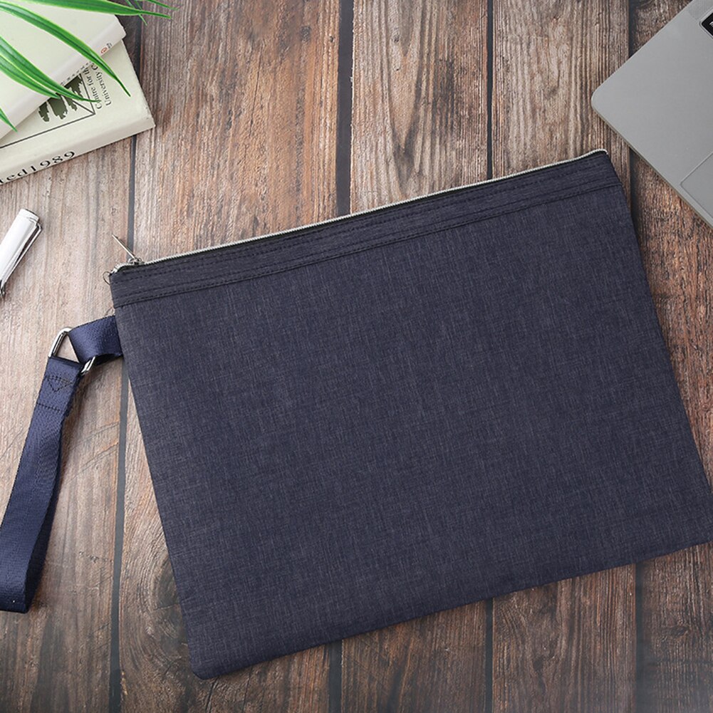 Portable Document Bag Oxford Cloth Waterproof Briefcase Conference Paper Bag Business Double-layer Briefcases