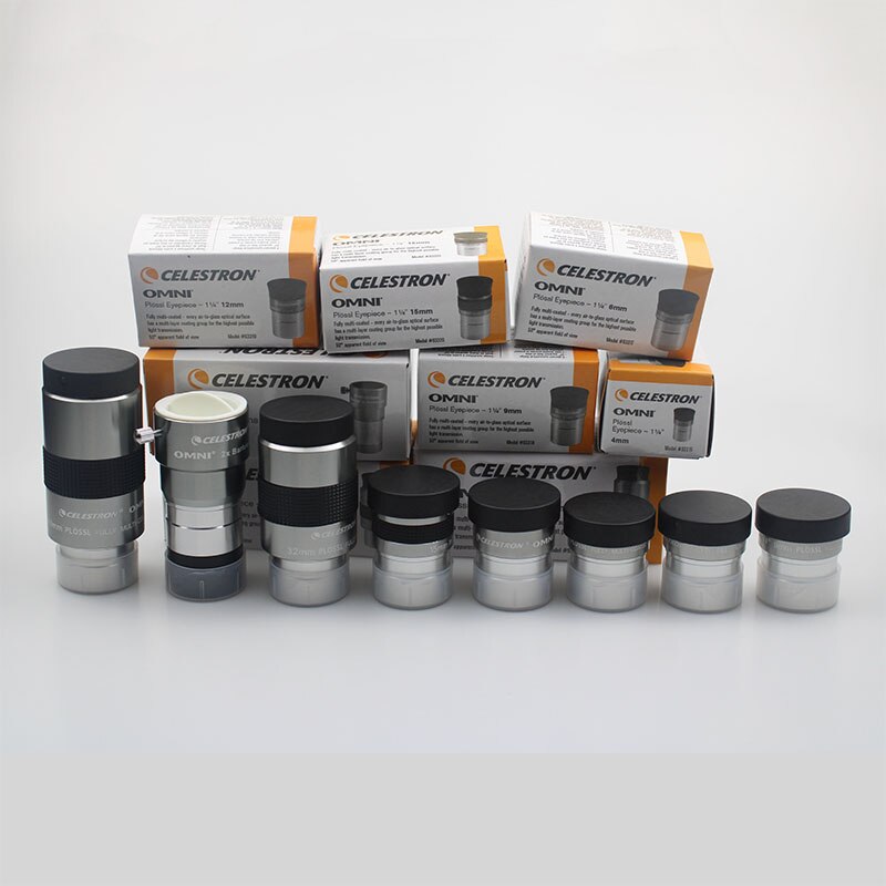 Celestron OMNI 4mm 6mm 9mm 12mm 15mm 32mm 40mm HD Eyepiece 2x Barlow Lens Fully Multi-Coated Metal Astronomy Telescope Monocular
