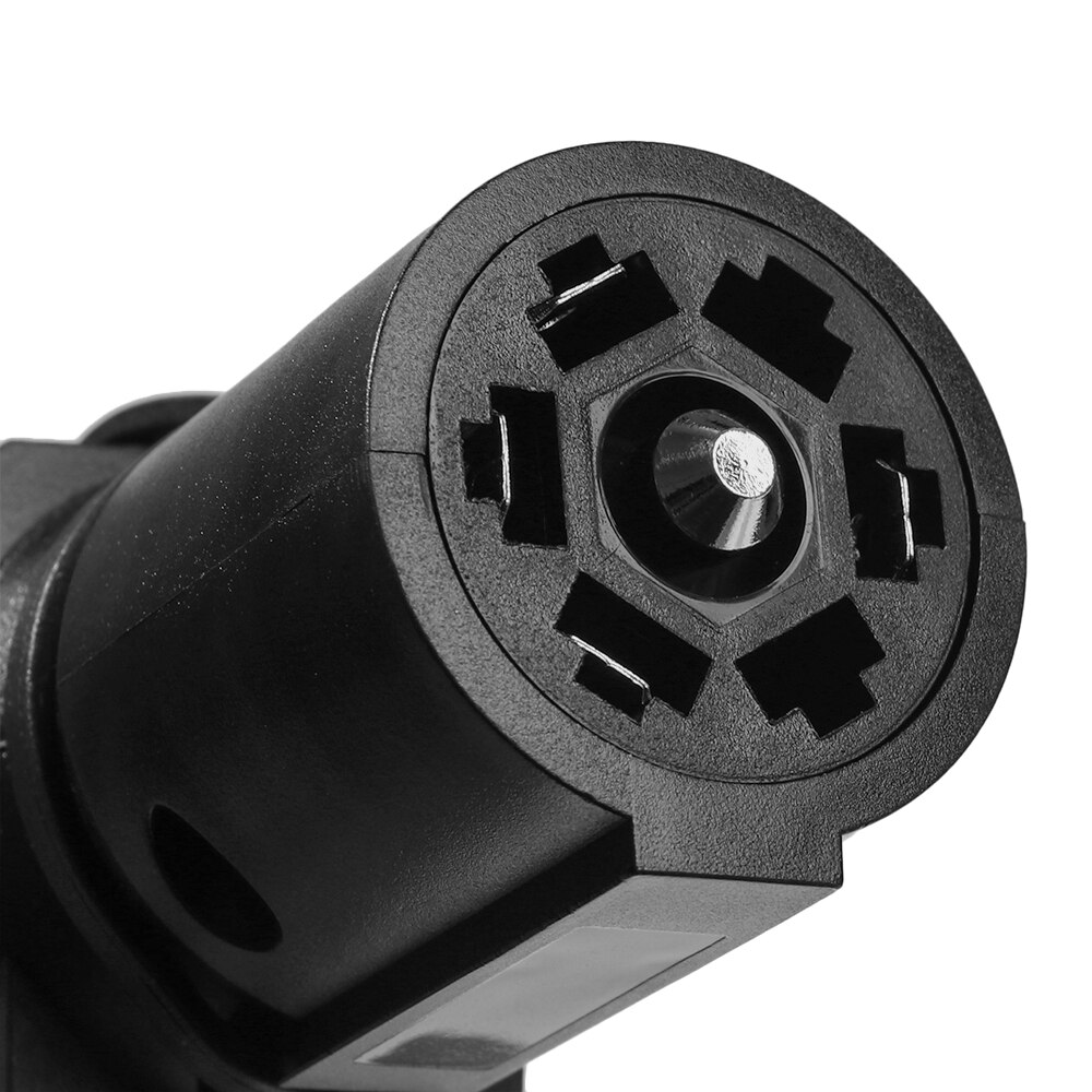 Trailer Plug Adapter 7 Pin Flat Blade to 4 and 5 Round Trailer Connector 7 Way to 4 Way 5 Way 2in1 Flat Blade Plug