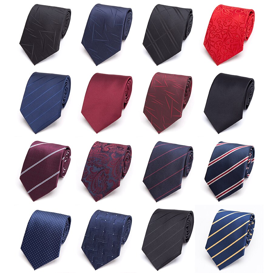 Men Tie 8cm Formal Business Jacquard Necktie Classic Casual Dress Wedding Men's Ties for Men Accessories Corbatas