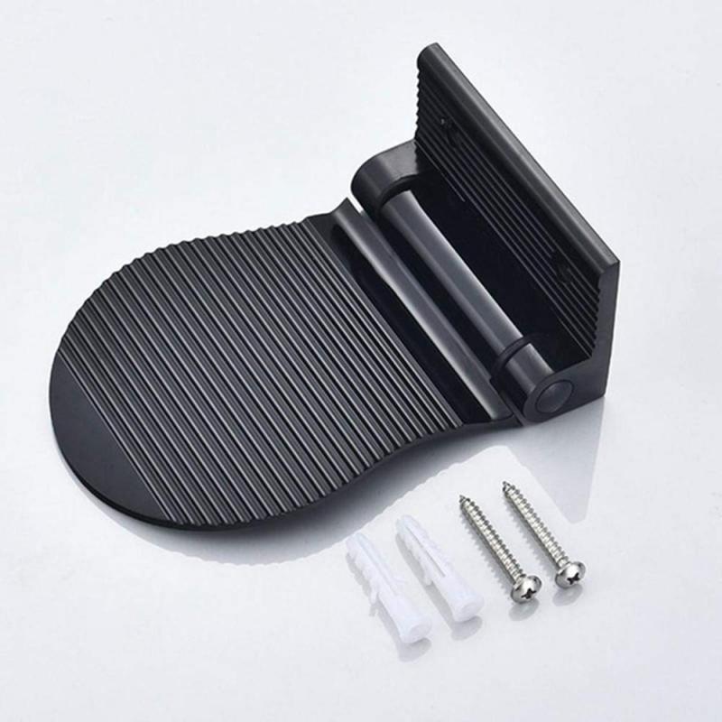 1pc Aluminium Alloy Shower Footstool Wall Mounted Shower Footrest Step Bathroom Rest Pedestal Footstool Anti-slip Pedestal Foot