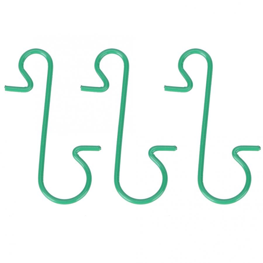 100pcs Multi-purpose Metal S Shape Hooks Christmas Tree Holder Decoration Accessory Metal Hook