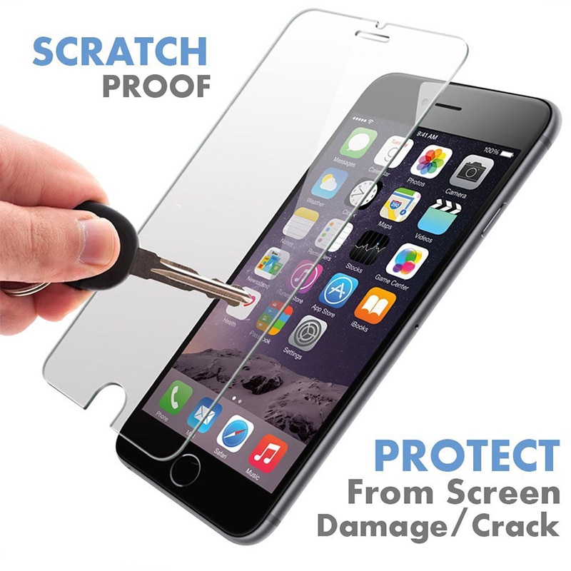 Screen Protector for iPhone 11 Pro Max X XS XR 5 5S SE Tempered Glass for iPhone 12 Pro 8 6 6S Hard Glass on iPhone 7 Plus Cover