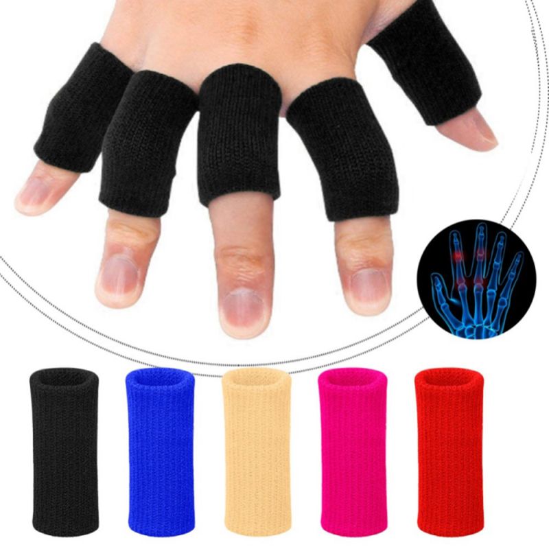 Protective Support Washable Finger Sleeves Sports Protector Cover Volleyball Badminton Basketball Fingertip Guard Braces