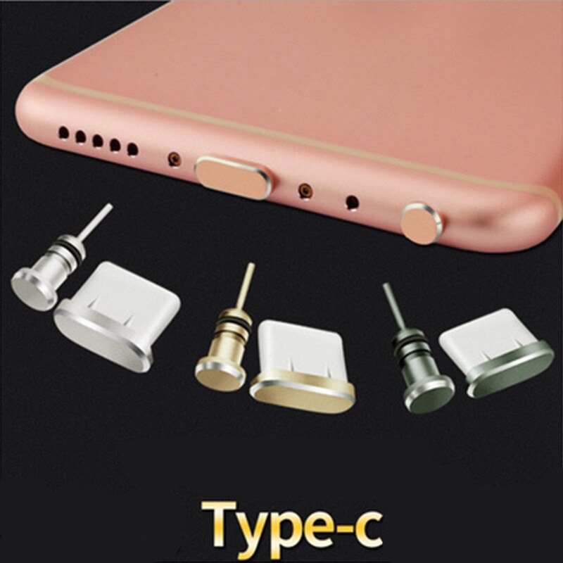 Type C Phone Charging Port 3.5mm Earphone Jack Sim Card USB C Dust Plug For Samsung S10 S9 S8 Note 8 9 Huawei P10 P20 P30 Pro