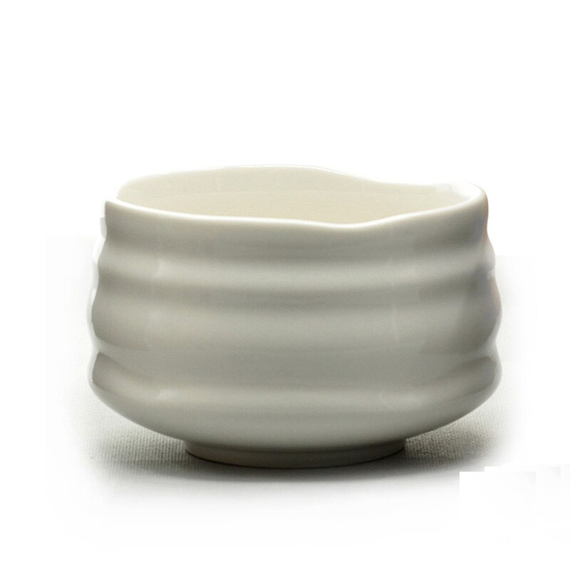 Super 4in1 White Giftset of Matcha Green Tea Tools Porcelain Matcha Bowl Handmade Japanese Bamboo Chasen Whisk Holder and Scoop