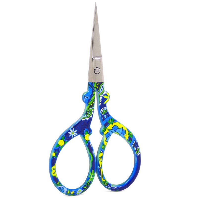Stainless Steel Sewing Scissors Sharp Needlework Scissors DIY Sewing Tool Pink Zig Zag Fabric Scissors: Flower