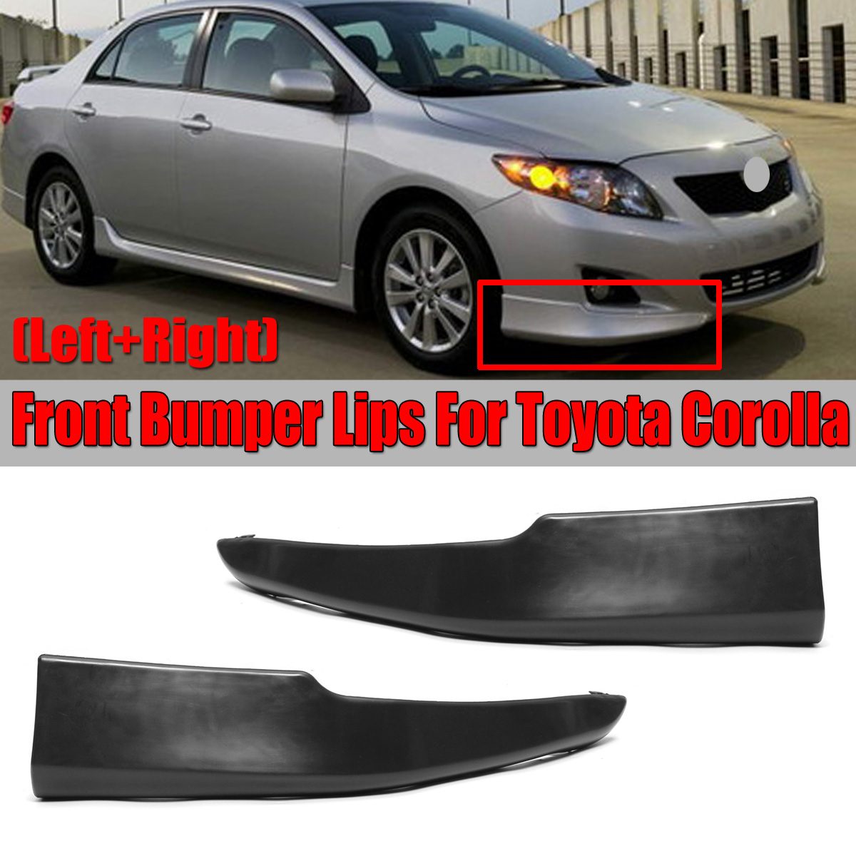 Een Paar Auto Voorbumper Corolla Splitter Lippen Voor Toyota Corolla S Fabriek Stijl Auto Voorbumper Lip diffuser