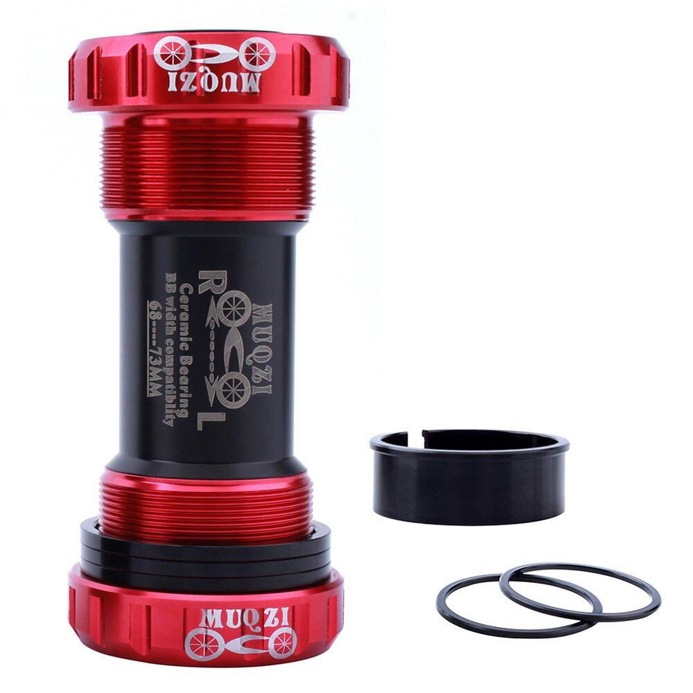 MTB Mountainbike Fahrrad Radfahren Keramik Gewinde Tretlager 68mm/73mm BB Kurbel Satz Lager Achse Teile: Red