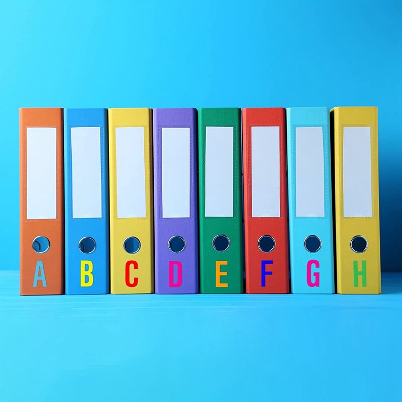 8 Sheets Self Adhesive Vinyl Letters Numbers Kit Waterproof Mailbox Numbers Sticker (1 Inch 8 Colors Set)