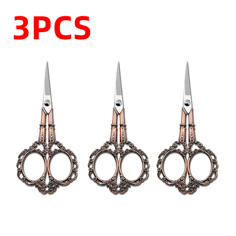 Retro klassieke kleermakersschaar, handwerkschaar, huishoudschaar, kleermakersschaar, stofschaar, naaischaar, stofschaar, naaigaren, duurzame roestvrijstalen schaar: Rood