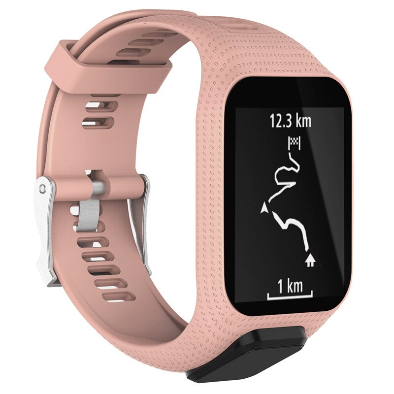 Wrist Band Strap For TomTom 2 3 Runner Spark Music Adventurer Tom Tom Golfer 2 Replacement Bracelet Silicon Belt Watch: xyst-pink