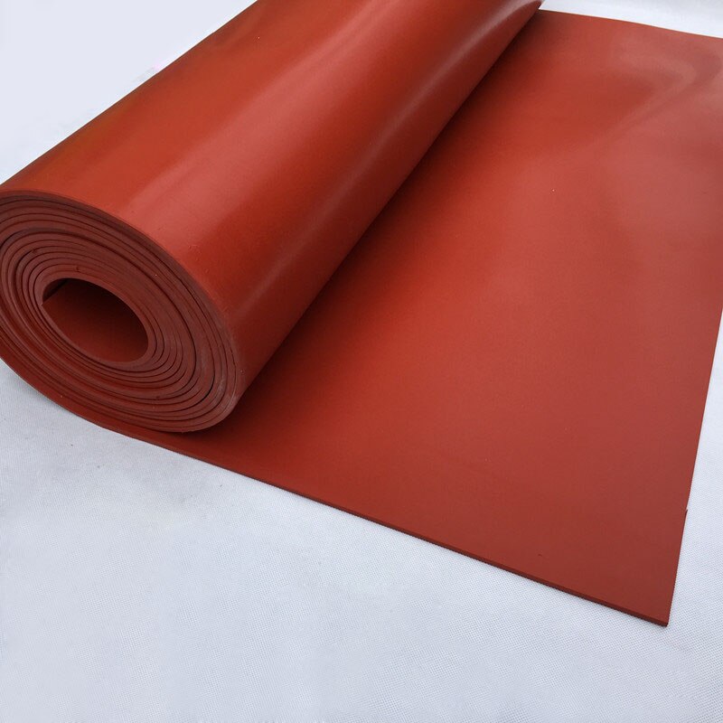 500*500mm breite Silikon gummi blatt Dicke 1 1,5 2 3 4 mm dicke dünne bord verrotten farbe gummi Blatt matt