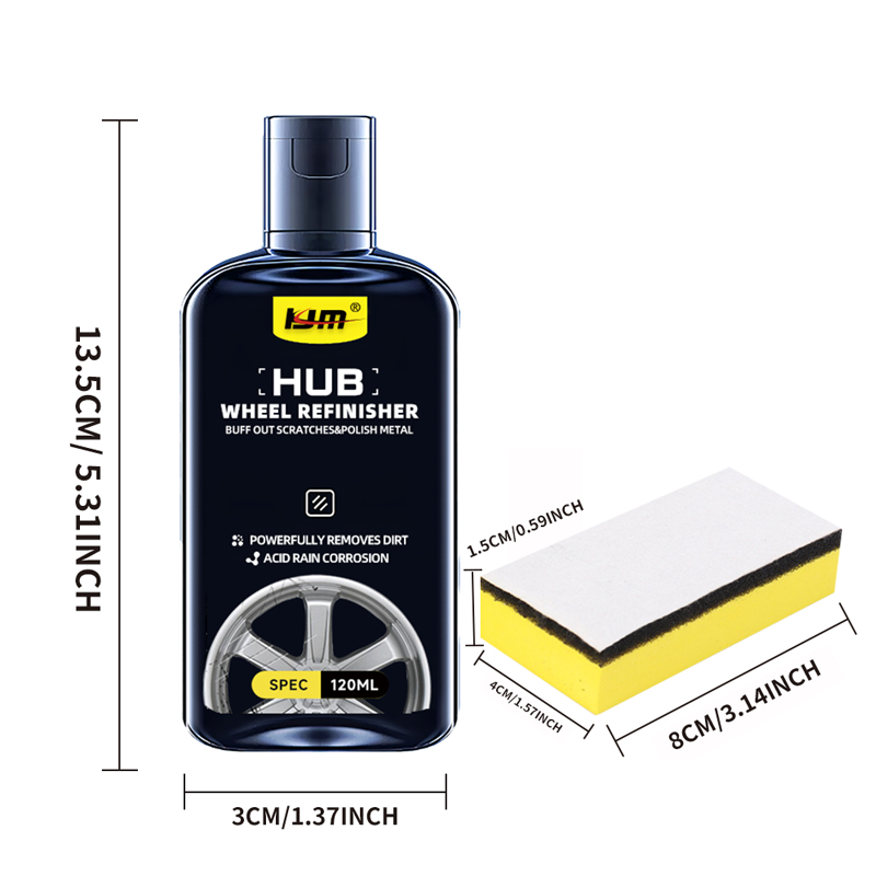 Hub Repair Kit - Automotive hub vortex eliminates scratches, rust and discoloration, graphene deep repair and maintenance