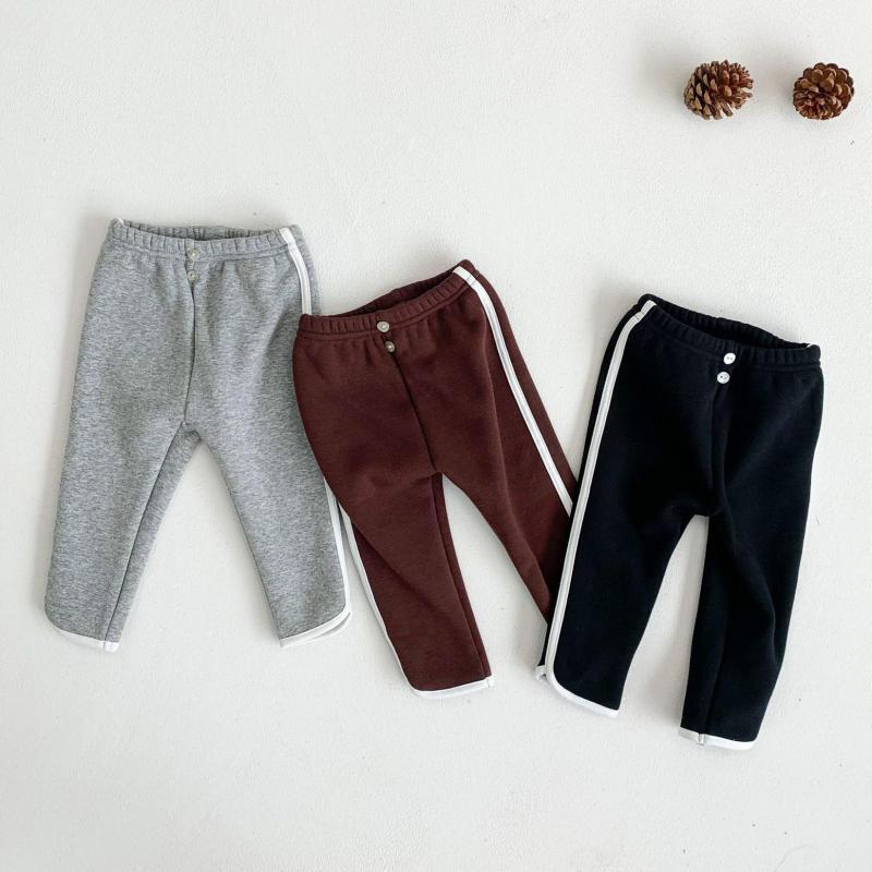 Winter Thicken Kinderen Harembroek Voor Baby Jongens Broek Kinderen Casual Broek Effen Kleuren Baby Meisjes Warm Leggings