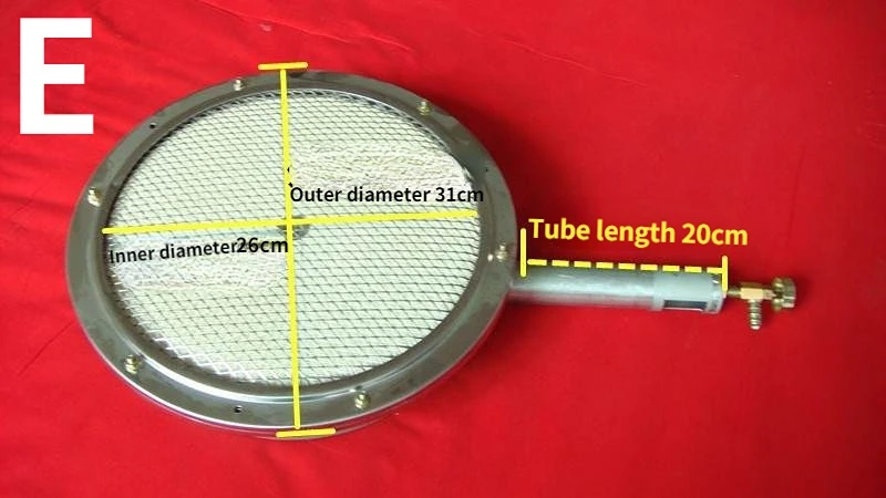 Gasgrill infrarød brænder udskiftning brand energibesparende brænderplade komfurkerne rektangulær