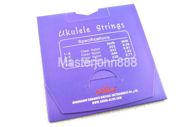 Alice AU043 Ukulele Strings Clear Nylon 1st-4th St... – Grandado