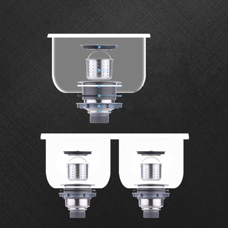 Aanrecht Rvs Afdruiprek Afval Zeef Water Badkamer Supply Mand Voor Keuken Sink Plug Mand Tank U1V9