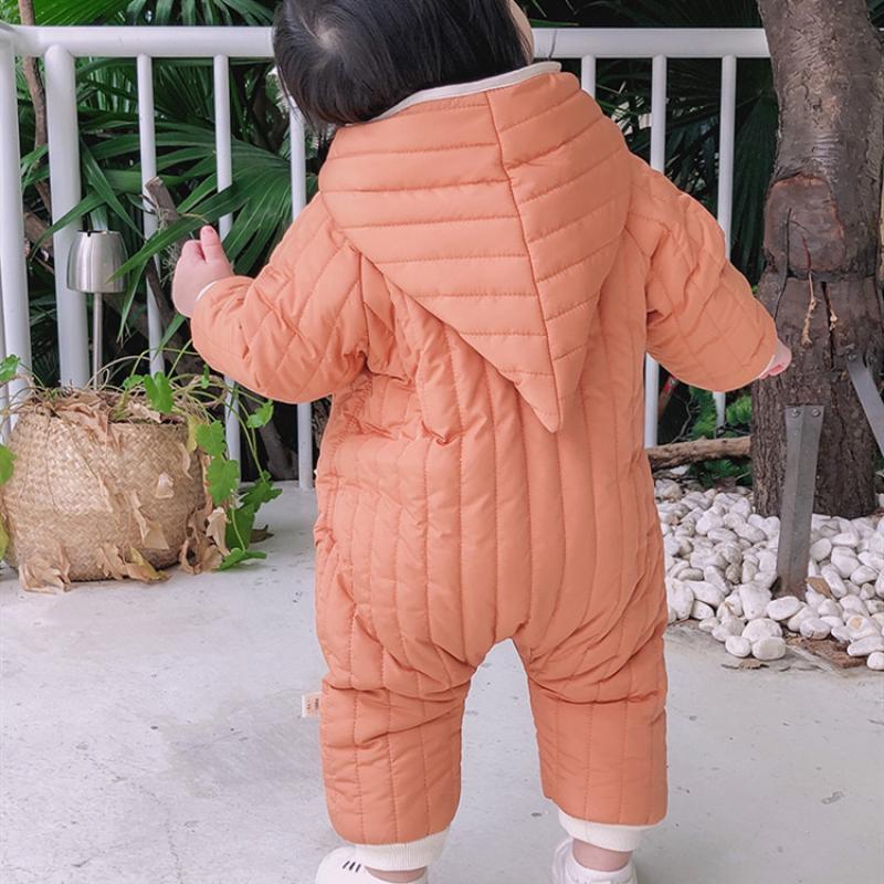 Bébé Snowsuit manteau filles garçons combinaison à capuche enfants enfant en bas âge épais veste infantile Bebe barboteuse corée enfants vêtements d'hiver
